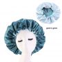 Custom Satin silk designer bonnets with Adjustment buckle