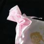 100 Custom Pink Silk Satin Hair Extensions Packaging Bags