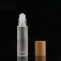 Custom Bamboo wooden glass Roll on bottle for essential oil 