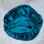 Custom light pink silk bonnet with elastic band
