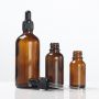 Custom 15ml 30ml Amber glass dropper bottle for cosmetics
