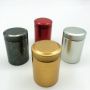 Gold round shape tin gift box packaging with printed logo