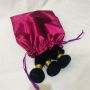 Custom large pink wig dust bag with logo 