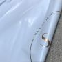 Custom white polymailer with handle and logo for clothes
