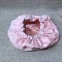Custom waterproof Shower cap bath cap bonnet with satin lined