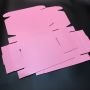 Custom small pink mailling shipping box for gift