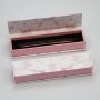 Custom marble eyeliner box packaging for eyelash liner