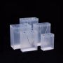 Custom logo frosted plastic shopping bags for clothing or hair
