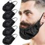 Custom Black beard cover beard bonnet beard pocket with logo