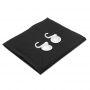 Custom printed black men's beard shaving apron with logo
