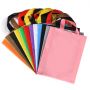 Custom printed portable plastic shopping bags with logo for clothing dress boutique