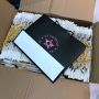 custom black shopping paper bag with logo