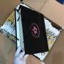 custom black shopping paper bag with logo
