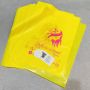 Customized logo colorful plastic bag with hole handle
