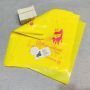 Customized logo colorful plastic bag with hole handle
