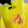 Customized logo colorful plastic bag with hole handle